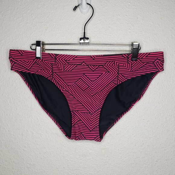 NWOT Sporti Sz XL Srtiped Draw String Bikini Swim Bottom - Picture 1 of 8